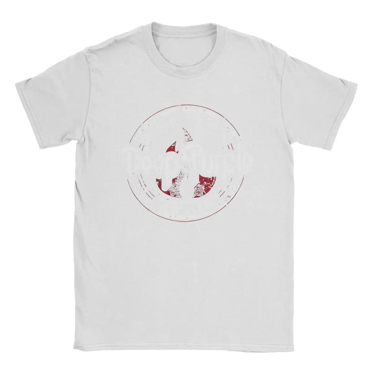 Comfortable season Dieppaars T-shirt voor heren, nieuwigheid, 100% katoenen T-shirt, ronde kraag, korte mouwen, cadeau-idee, kleding XL wit