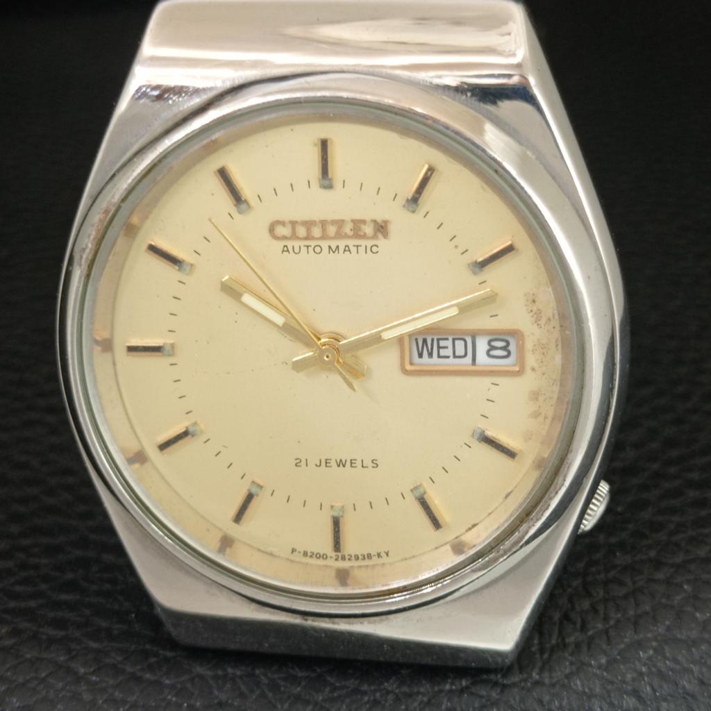 VINTAGE CITIZEN AUTOMATIC 8200 JAPAN MENS ORIGINAL DIAL WATCH a709345-1
