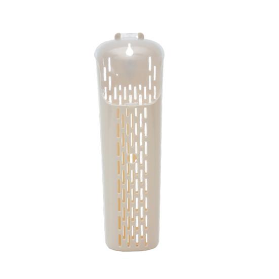

Chopstick Storage Box with Dust-Proof Cover Durable Plastic Utensil Holder Compact Hollow Organizer for Kitchen