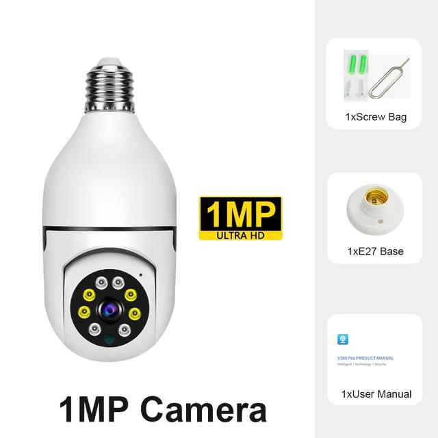 5MP E27 Bulb WiFi Indoor Video Surveillance Home Security Lamp IP Camera Infrared Night Vision Wireless Network Webcam