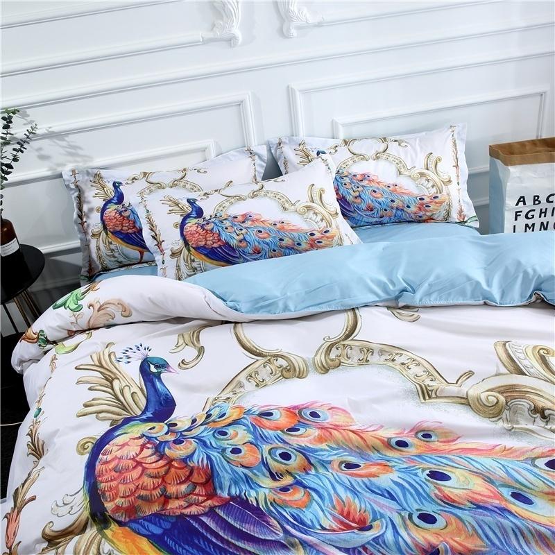 WTEMPO Airdom Nuovo Design Set Biancheria da Letto 3D Copriletto Stampato Bohemia Matrimoniale King Poliestere Biancheria da Letto 3pz
