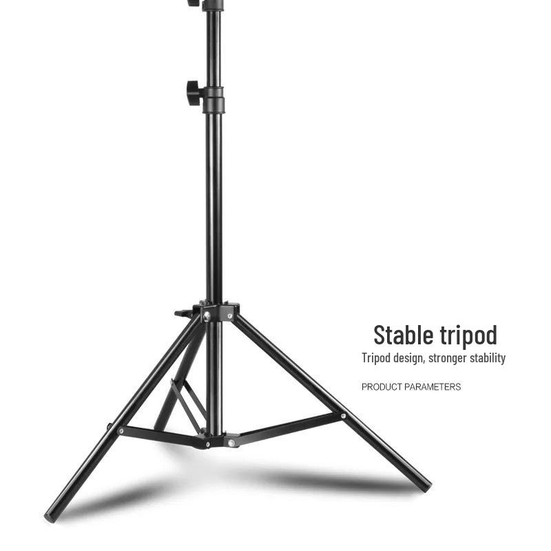 Mobile Live Broadcast Tripod Stand 2.1 - Camera & Light Floor Stand with 1/4" Mount, 0.5-1.6m Height Photography Equipment.