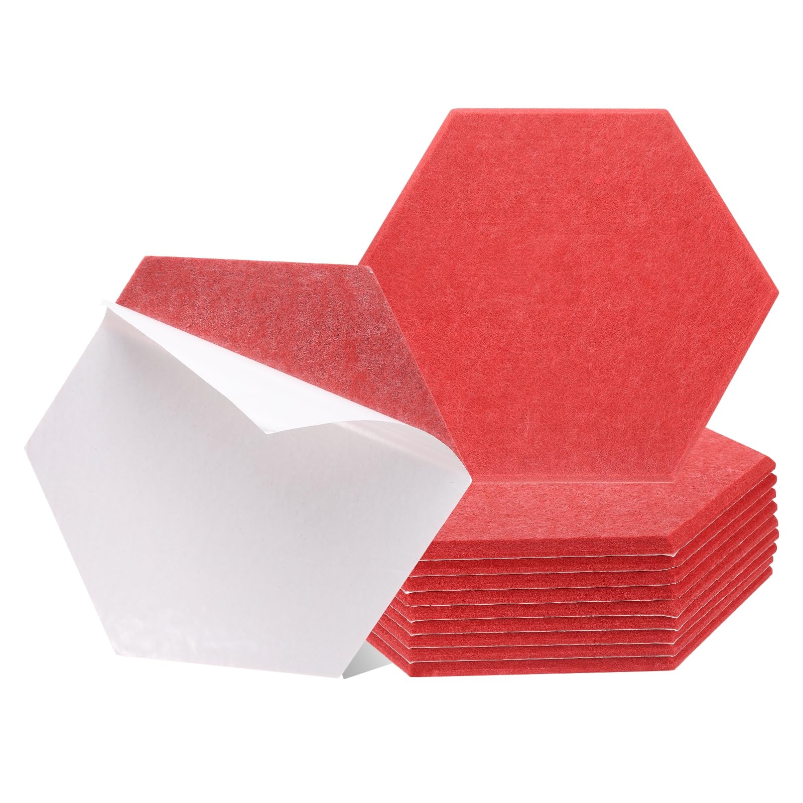 

uxcell 12-Piece Self-Adhesive Acoustic Panels, 12 x 10 x 0.4 , High-Density Soundproof Padding, Hexagonal Soundproof Absorbent Panels, Insulated
