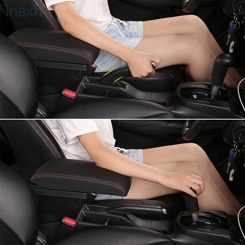 For Honda Jazz Armrest For Honda Fit Jazz 3 Car Armrest Box 2014-2019 Retrofit Accessorie Car Storage Box Simple Installation