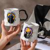 Cute Cat Mug Creative Ceramic Cup As A Gift, Handmade Couple Water Cup High Value Ceramic Coffee Cup