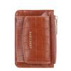 Baellerry Women's Crocodile Pattern Card Holder Coin Purse: Korean Style Fashion Wallet with Large Capacity and Multi-Card Slots