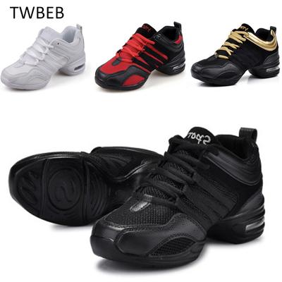 Ladies Modern Soft Outsole Dance Sneakers Breathable Lightweight Dancing Fitness Shoes Sapato Feminino Mesh Jazz Shoe