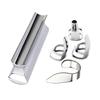 Guitar Slide Stainless Steel Tone Bar Guitar Lap Slide Tone Bar with 3Pcs Finger Picks & 1Pc Thumb Pick for Guitar Bass