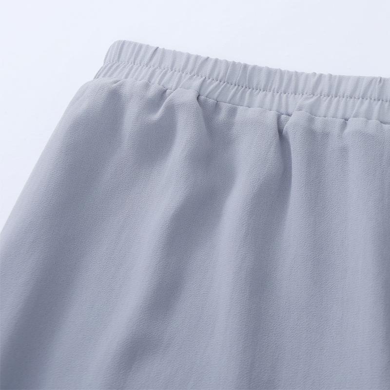 Plus Size 3XL-8XL Summer Chiffon Oversize 2 Piece Sets Women Clothes Casual Elegant Loose Wide Legs Pant Sets