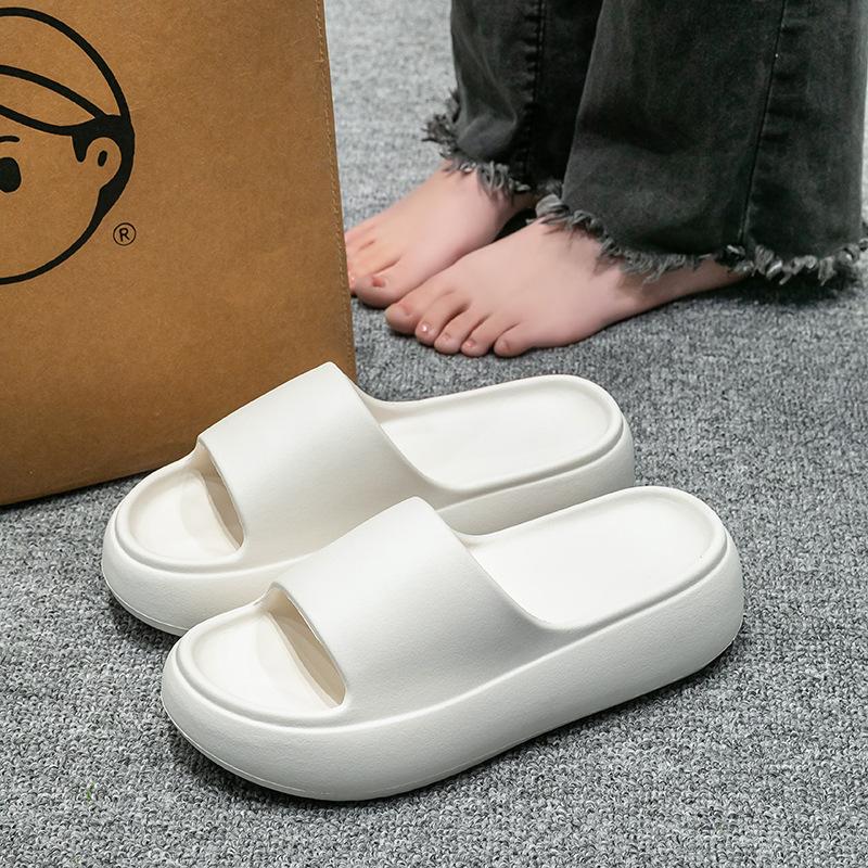 

Go out in summer and wear new thick-soled heightening women s cool slippers 6 cm high-heeled slippers indoor home home towels 36-37