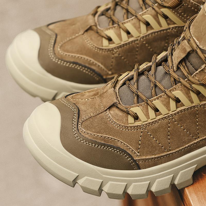 Men's Hiking Boots Waterproof Snow Boots Leather Sneakers Male Outdoor Sports Shoes Size 39-45
