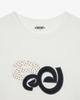 Eiieii Applique Flower Logo Tee [White]