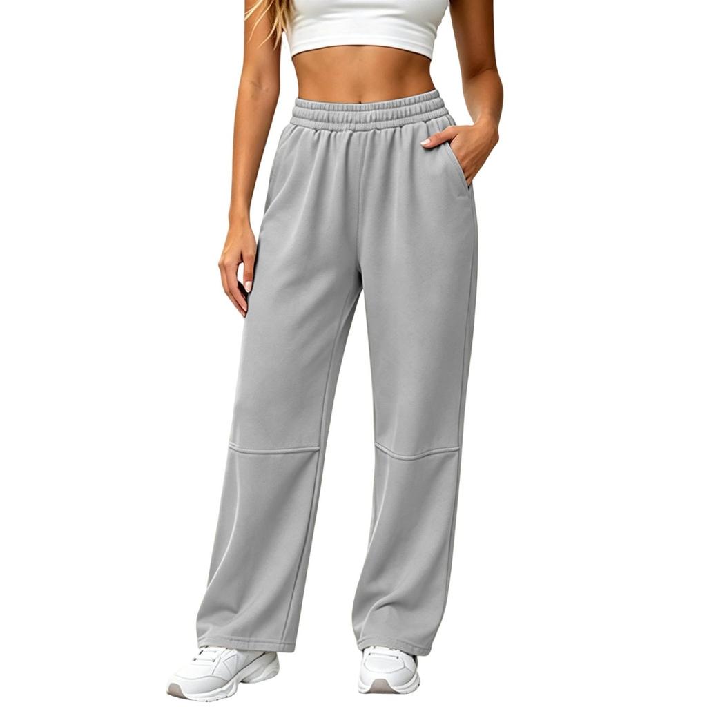 Women's High Waist Wide Leg Sweatpants Casual Loose Fit Pants for Daily Wear