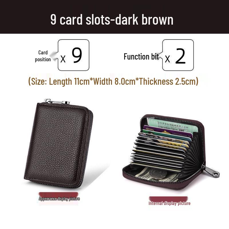 Herren High-End Anti-RFID Kartenhalter Geldbörse - Große Kapazität, Anti-Entmagnetisierung, Ultradünne Hülle für Ausweise & Karten, Kleiner Damenkartenhalter.