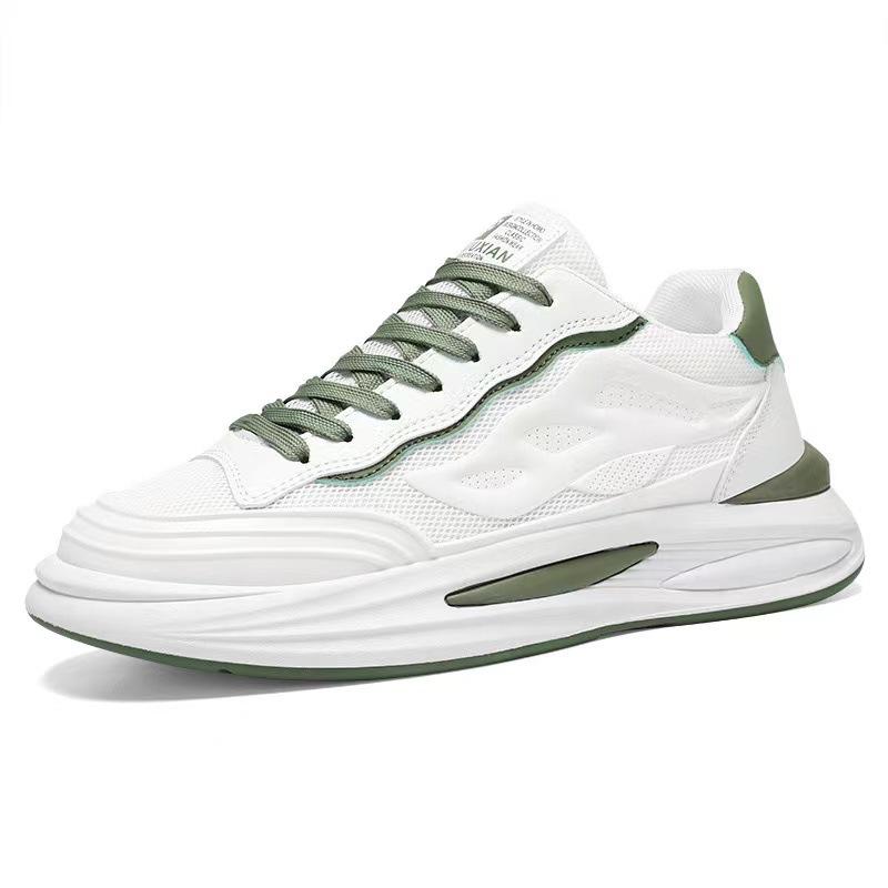 Fashion Men's Shoes Summer Breathable 2024 New Student Sports Running Casual Height Increase Little White Mesh Dad Trendy Shoes