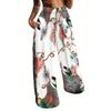 Fashion Loose Elegant Printed Women's Long Pants Drawstring Office Vintage Casual Simple Spring Autumn Trousers Female Clothing