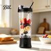 Electric Fruit Mixer with USB Rechargeable Battery Portable Blender Cup, Fast Charging Personal Size Juicer, 600ml Capacity, Detachable Travel Juicer