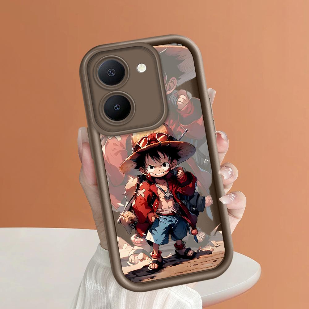 Soft Silicone Square Ladders Cartoon Pattern Full Cover Camera Protection Shockproof Case for iPhone Infinix Tecno Vivo