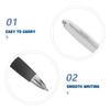 12Pcs Black Ink Retractable Ballpoint Pens Smooth Writing 1.0mm Medium Point Comfortable Grip for Office School Note Taking