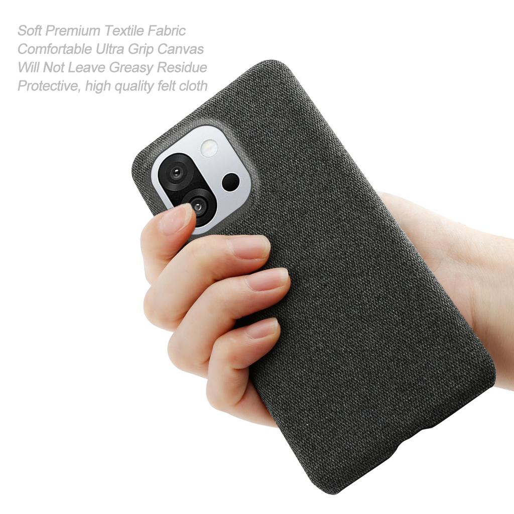 For OnePlus 13T 5G Phone Case Cloth Texture Anti-Scratch Protective PC Back Cover