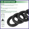 Oil Seal Seal Ring Rotary Shaft Seal NBR Rubber 38x55x8mm Black 5Pcs