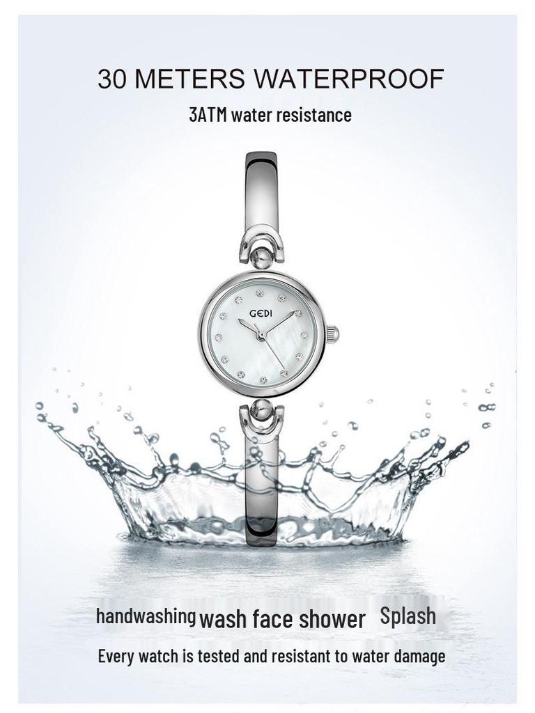 Women's Fashion Simple Dial Bracelet Watch - Korean Style Quartz