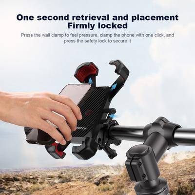 Bike Phone Holder 360 Degree Rotating Mobile Phone Stand Shockproof Phone Bracket Cycling Phone Stand for 4.7-7 Inch Smart Phone