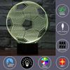 Lampe Illusion 3D LED - AM5226 - Football - Télécommande - Dimmable - Design Contemporain