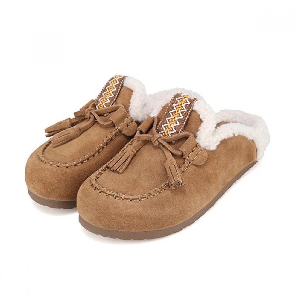 Barbara Leather Split Fur Loafer 3cm Bbi567br 250mm 11160₽