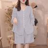 ZANZEA Women 3/4 Sleeve Blouse and Shorts Summer Two Piece Suit Sets