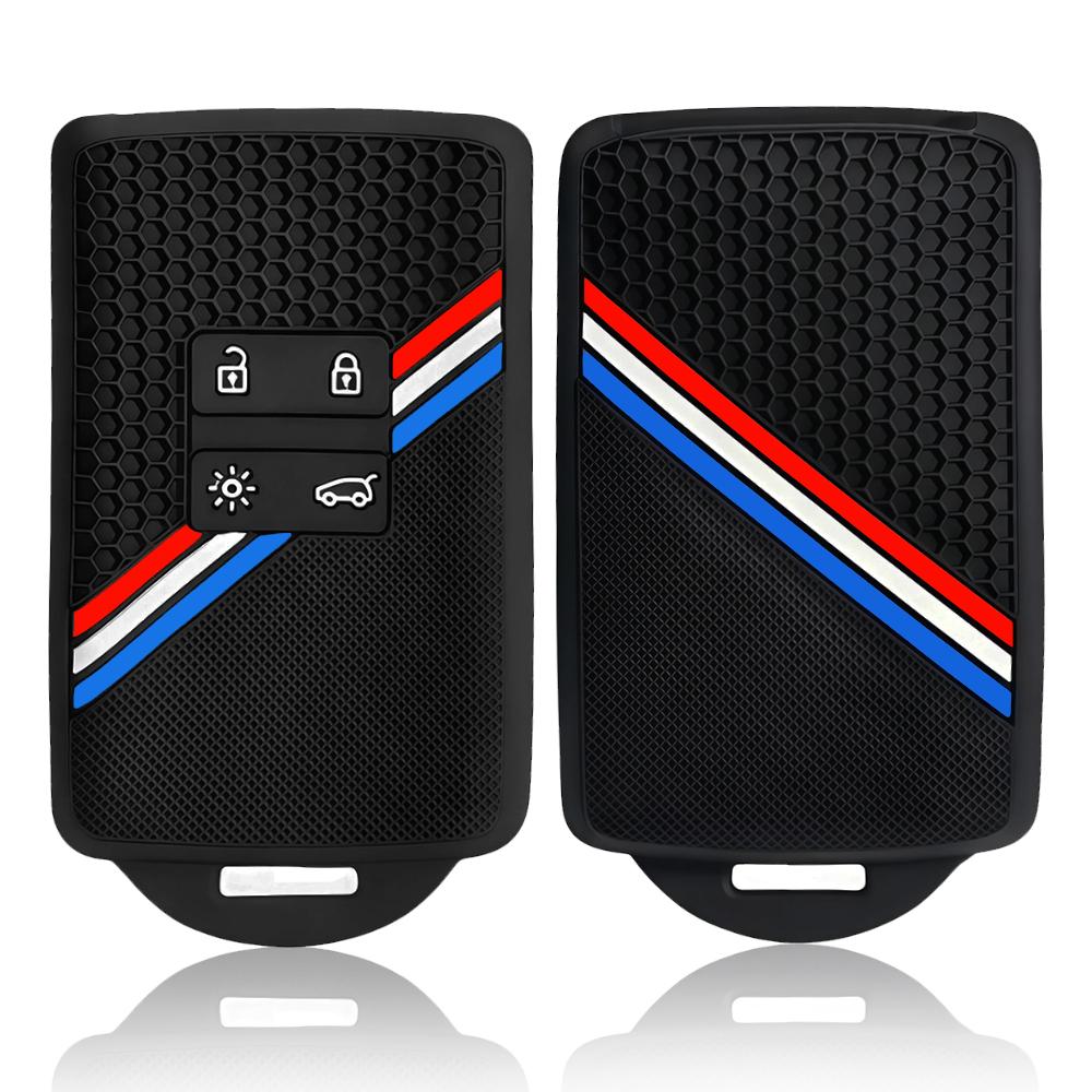 For Renault Captur 2020 Silicone Key Cover Holder for Renault Clio Megane Arkana Arcan Kadjar Zoe Espace 5 Smart Key Car Case