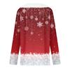 Long Sleeve Shirts For Women Cute Tops Christmas Prints Tees Blouses Casual Plus Size Basic Tops Pullover