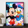 Disney Diamond Painting Kit Full Diamond Round Mickey Donald Decor Home Decor Craft Gift Mickey Donald
