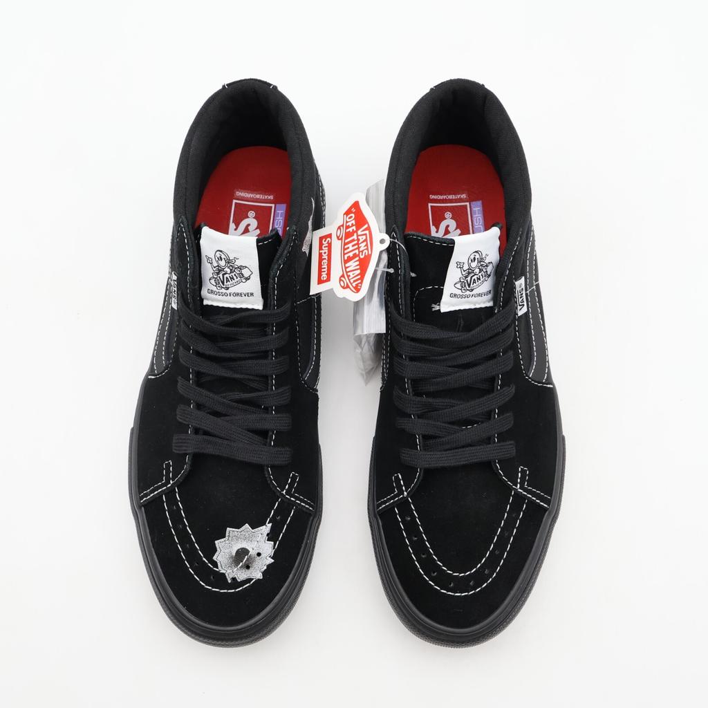 VN0A5KS1BLK Nate Lowman Supreme Vans Skate Grosso Mid Bullet Hole Black (Men's)