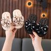 Summer Children's Slippers Princess Wind Pearl Girls' Cold Slippers Soft Bottom External Breathable Small and Medium Girls' One Word Slippers