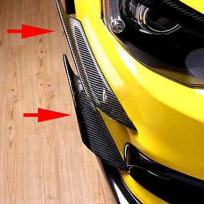 4 bucăți bara de protecție față mașină decorare buze difuzor șunt aripioare corp spoiler Canard universal fibră de carbon auto modificat Canard decor