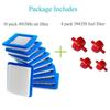10 Pack 491588S Air Filter + 394358 Oil Filter Compatible With 491588 4915885 Hand Push Lawn Mower Replacement Accessories Part