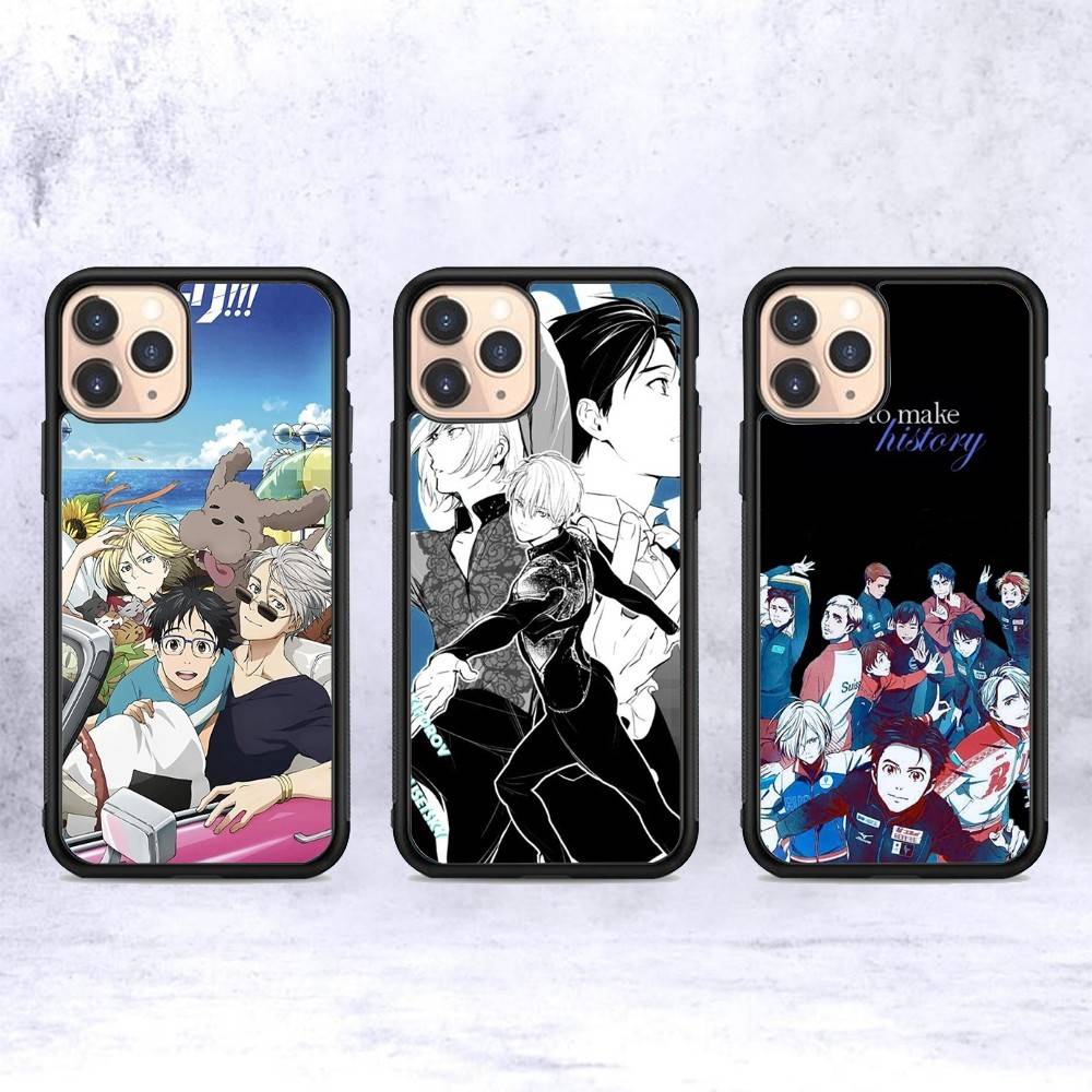 Sports Anime YURI On ICE BL For IPhone 17 16 15 14 13 Pro 12 11 Pro Max Hard PC+TPU Phone Cases Back Cover