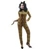Adult Halloween women's leopard print onesie, women's animal masquerade stage performance costumes