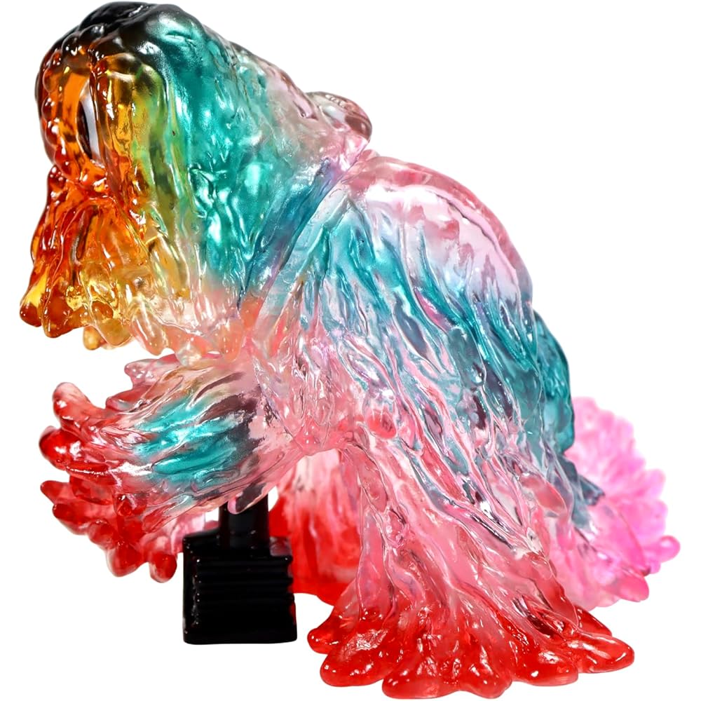 CCP Godzilla EX Series Medium Size Psychedelic Color Clear Version 90mm PVC Painted Soft Vinyl Figure