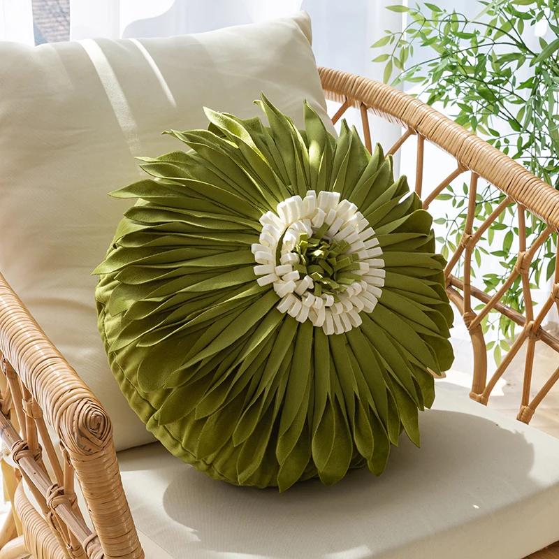 Lalele retro Orhidee floare Husa de perna brodata Husa de perna Morden Casual Husa din bumbac Canapea Dormitor Decro 45x45cm