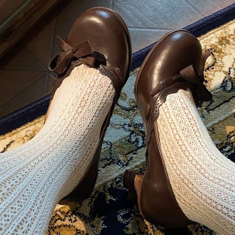 Retro Bow Thin Heel Shallow Mouth Single Shoes Women's Versatile Commuter Shoes Are High Heels