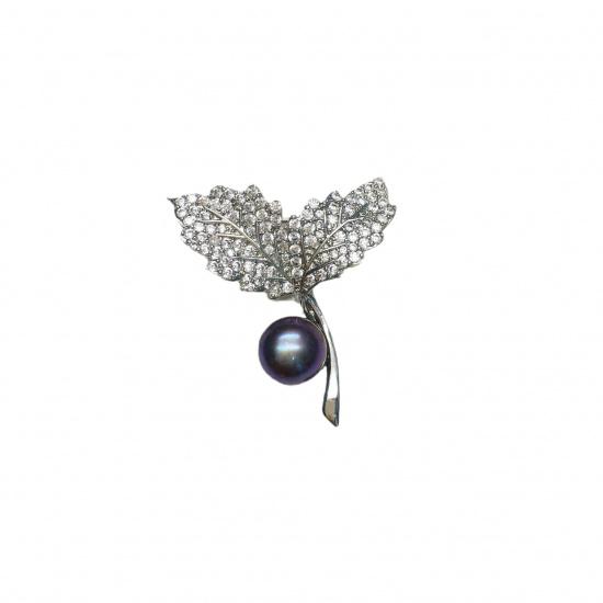 Autumn and winter clothing accessories: bean sprout, five-petal flower, and wheat stalk tian Freshwater pearl suit brooch, corsage, pin