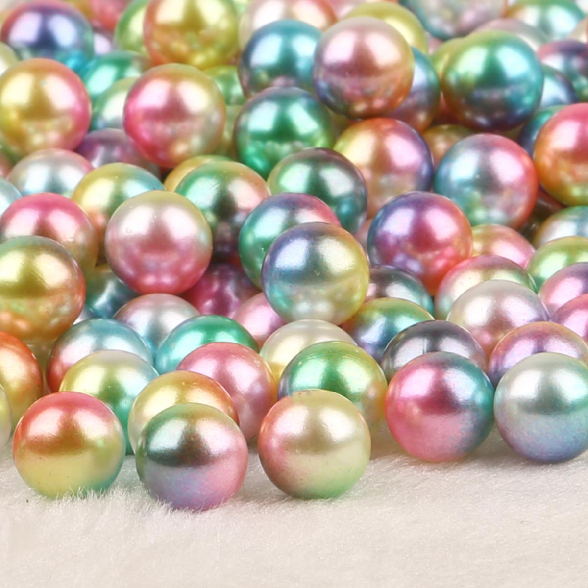 

Бусины из искусственного жемчуга из АБС-пластика без отверстий, круглые пластиковые акриловые бусины «сделай сам», для изготовления ювелирных изделий 10mm 50pcs