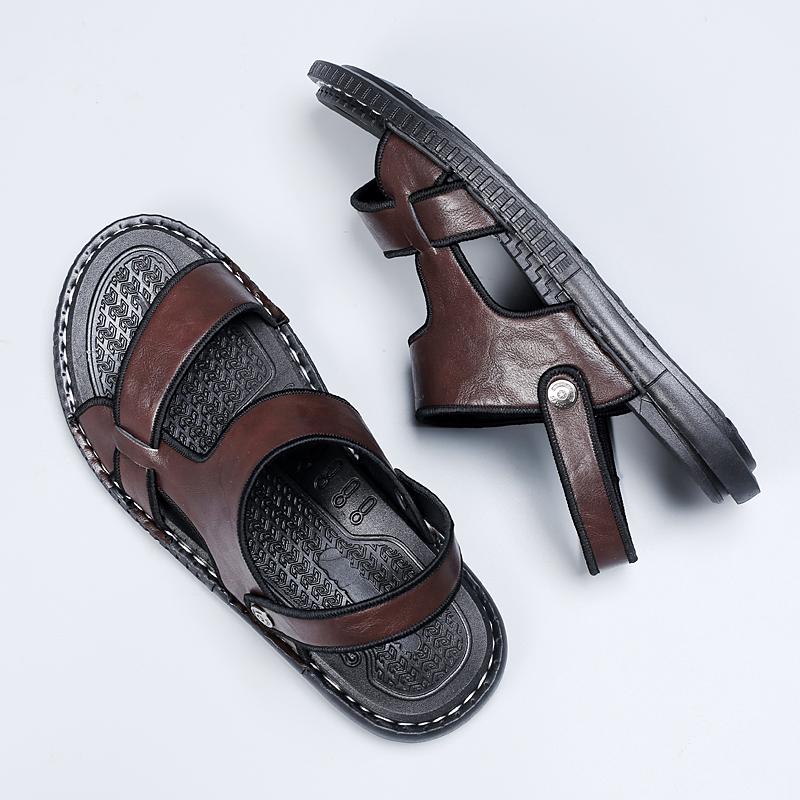 Fashion 2025 Summer Sandals for Men Outdoor Casual Sport Slippers Non-slip Breathable Roman Shoes Beach Flip-Flop Garden Shoes
