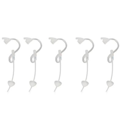 5 Stück BTE Hörgeräte-Ersatzschläuche Slim Tubes Größe 2B Schallverstärker-Schläuche mit offenen Kuppel-Ohrstöpseln S