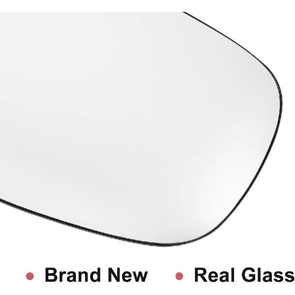 ACROPIX Beheizbare Spiegelglas-Ersatz für die Beifahrerseite des Rückspiegels am Auto mit Trägerplatte Passend für BMW X3 - 1 Stück Weißes Glas