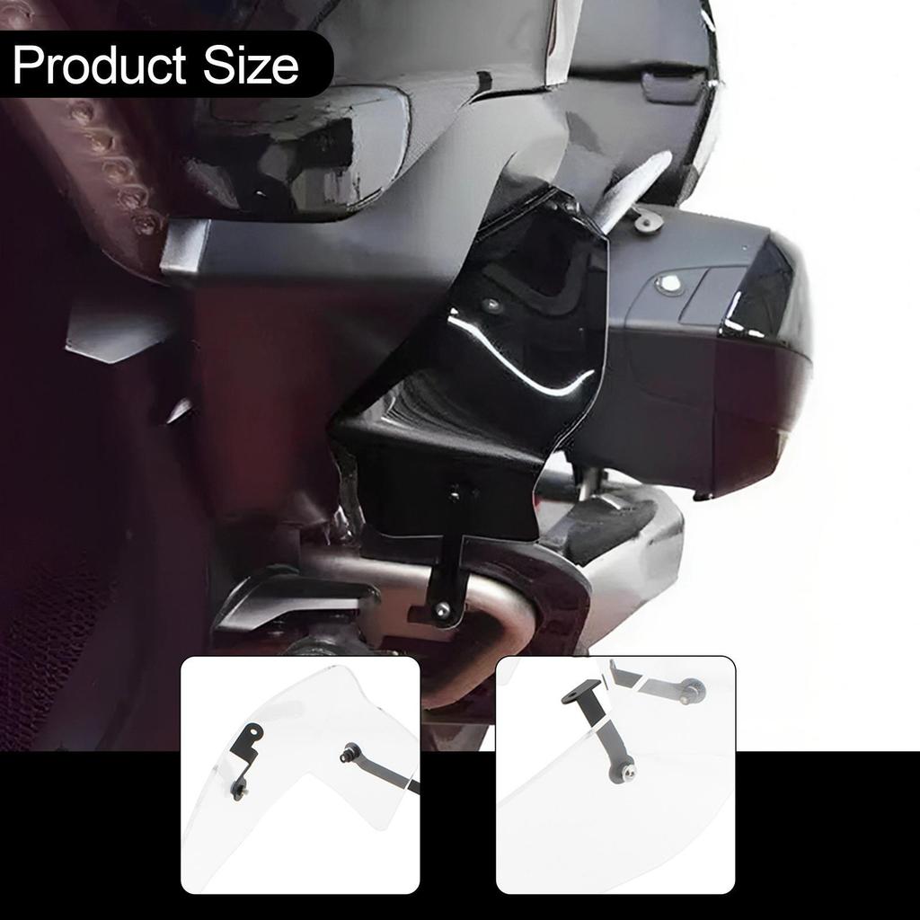 1 Pair Motorcycle Side Spoiler Deflector Wing Windshield Acrylic Construction Suitable for Adventure