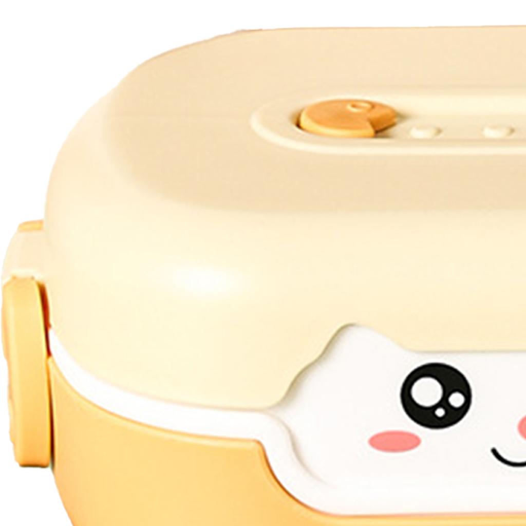Children"s Cartoon Container 700ml Double Insulation Microwaveable Toddler Lunch Box for Picnic