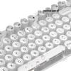 Retro Punk Mechanical Keyboard and Silent Wired Mouse Set for Desktop